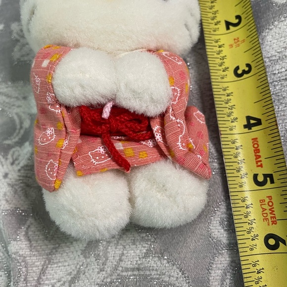 Rare Hello Kitty Japanese Pink Kimono Standing Plush Doll Sanrio 2002 - Picture 3 of 7